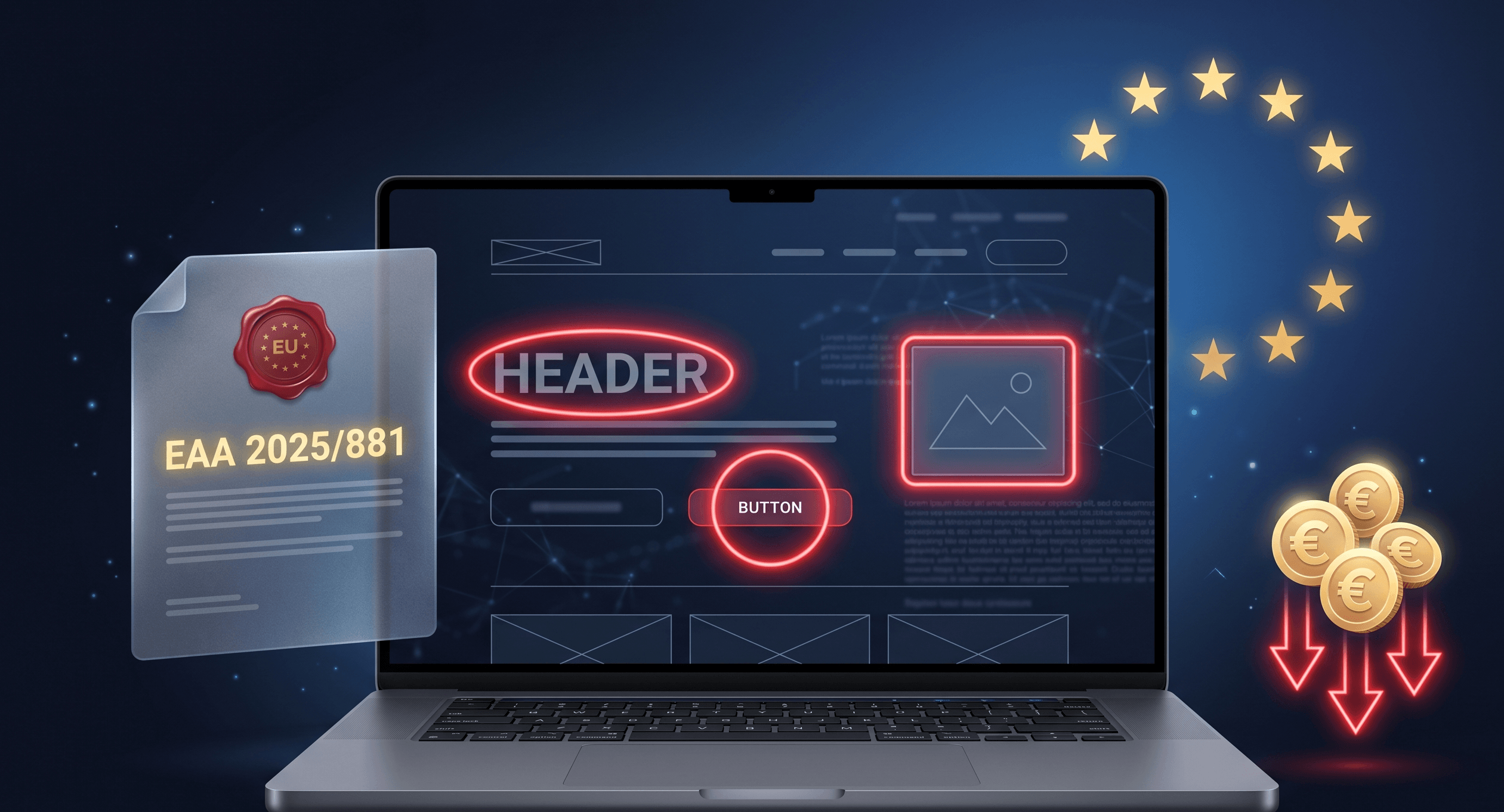 European Accessibility Act у 2026: штрафи до €100,000 і чому ваш сайт, скоріше за все, вже порушник